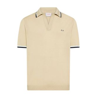 Sun 68 Polo - Heren - Tops - Beige - Maat: L