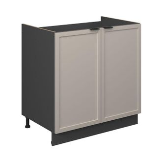 Vicco Armario Bajo Para Fregadero Fame-line, Grisbeige, 80 Cm, Et M&aacute;rmol, Vicco