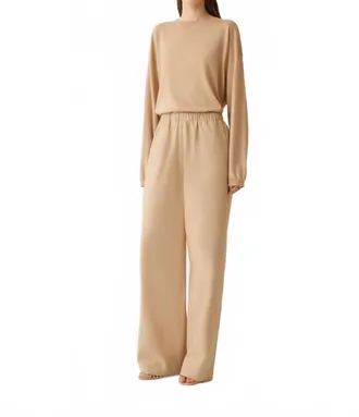 Fabiana Filippi Wide Leg Pant In Beige