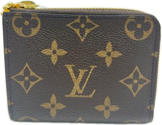 Louis Vuitton Beige Brown Yellow Coated Canvas Coin Purse/Coin Case (Pre-Owned)