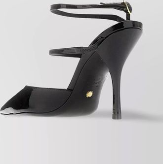Stuart Weitzman leather strappy slingback stiletto pumps