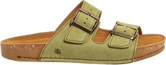 El Naturalista Slippers - Dames - Schoenen - Groen - Maat: 41 EU Leer
