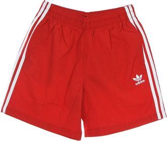 adidas 3-Stripes Zwemshorts Rood - Heren - Badpakken - Rood - S - Polyester - Fitness