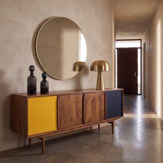 Maisons du monde Aparador de mango multicolor de 220 cm