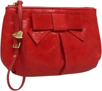 Miu Miu Pre-owned Clutches, female, Red, Size: ONE SIZE Pre-owned Leather Clutch