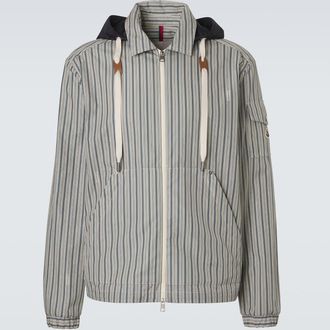 Moncler Havas striped cotton blouson jacket