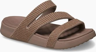 Crocs Womens Crocs Getaway Strappy EVA Womens Latte Sandals - Brown - Size: 7