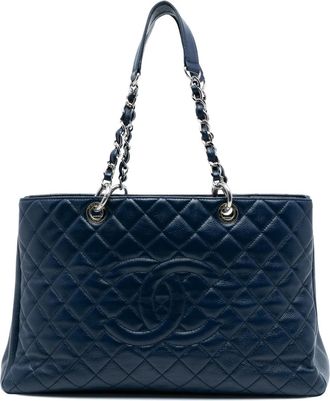 Chanel 2011 Caviar Grand Shopping XL shopper - Blauw