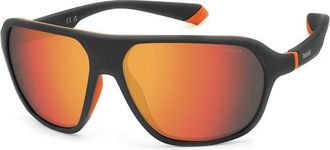 Polaroid Polarized Orange Grey Mirror Pilot Sunglasses PLD 2152/S 0RC2/OZ 59