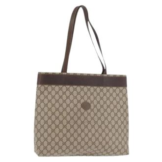 Gucci Pre-owned Vintage Tote Bag - Dames - Pre-owned - Beige - Maat: ONE Size Leer