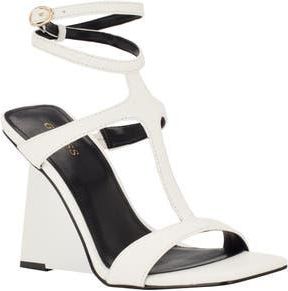 Guess Bacio Wedge Sandal in White at Nordstrom Rack, Size 6
