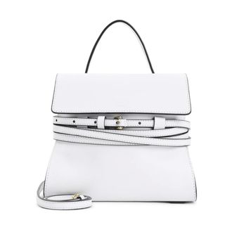 Moschino Handbags, female, White, Size: ONE SIZE Tie Me Small Bag