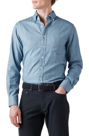 Rodd & Gunn Barrhill Sports Fit Button-Down Shirt in Chambray at Nordstrom, Size Xxx-Large