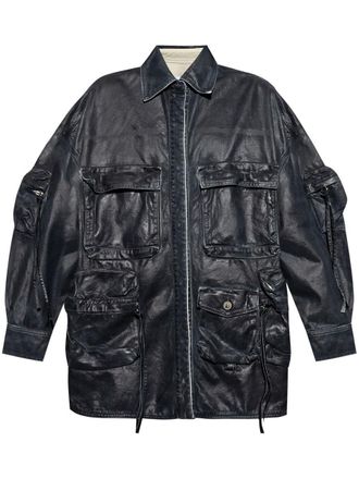 The Attico Fern Multi-Pocket Denim Jacket