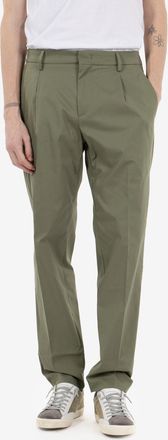 K-Way Pantaloni Ailton in twill tech green lichen