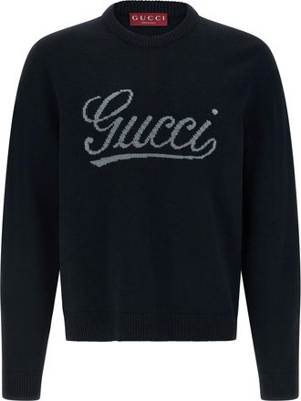 Gucci Blue Wool Mens Cardigan