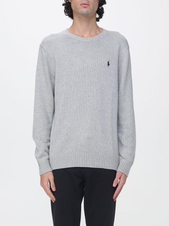 Polo Ralph Lauren Maglia girocollo in cotone con iconico logo Pony ricamato