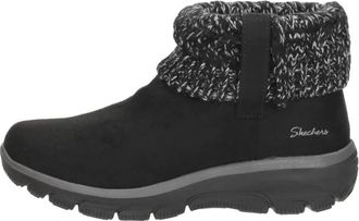 Skechers Enkellaarsjes Plat - Dames - Winterlaarzen - Zwart - 36 EU - Schoenen