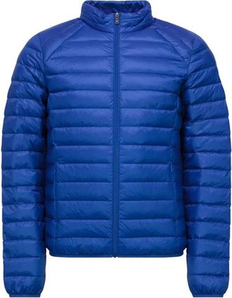 Jott Licht aansluitende gewatteerde jas - Blauw - Heren - Winterjassen - Blauw - 4XL - Leer - Jassen