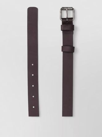 Aspesi leather belt adjustable length multiple holes