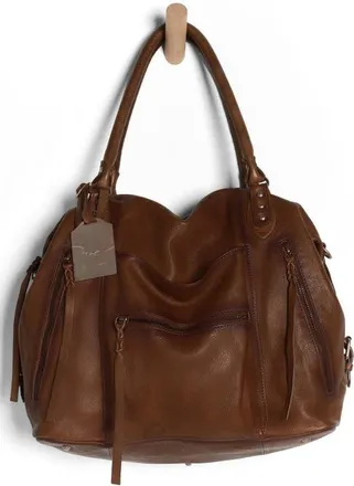 Free People We The Free Emerson Leather Tote in Espresso at Nordstrom