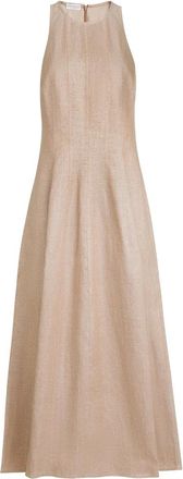 Brunello Cucinelli Sparkling-twill Maxi Dress