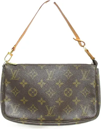 Louis Vuitton Brown Monogram Pouch (Pre-Owned)