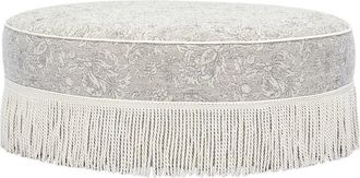 TOV Furniture Tov Furniture Tassy Tasseled Round Ottoman