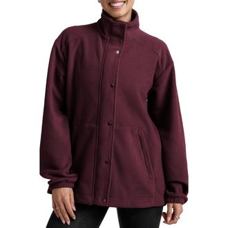 Beyond Yoga Explorer Fleece Jacket in Dark Cherry at Nordstrom Rack, Size X-Small
