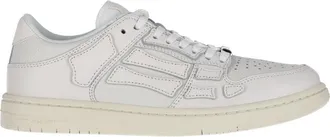 Amiri Skel White Contrasting Leather Low-Top Sneakers