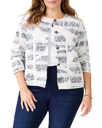 Nic+Zoe Nic+Zoe Plus Circle Sequence Knit Jacket