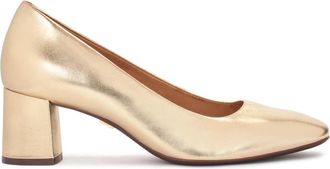 Kazar Gouden pumps met comfortabele binnenzool - Dames - Pumps - Geel - 37 EU - Leer - Schoenen