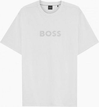HUGO BOSS Mens Hugo Boss Mens White Terrace Logo T-shirt - Size: 38