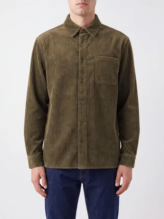 A.P.C. A. P.C. Short Corduroy Shirt Jacket with Patch Pockets