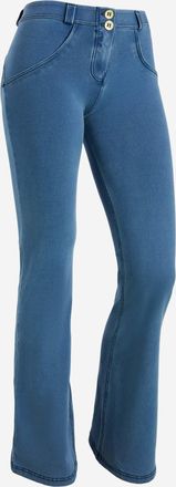 Freddy Leggings FREDDY Leggings WRUP11RC002ORG, Damen, Gr. XL, EURO, blau (light blau, seams on tone), Obermaterial: 84% Baumwolle CO. 16% Elasthan EL., Hose