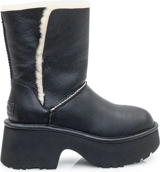 UGG Winter Boots, female, Black, Size: 10 US Esmee Leather Boot