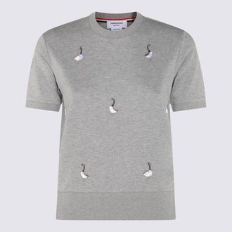 Thom Browne Grey Cotton Knitwear