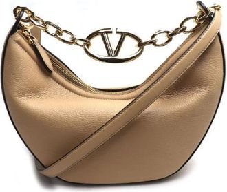Valentino Pre-owned Shoulder Bags, female, Beige, Size: ONE SIZE Pre-owned Vintage Shoulder Bag