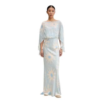 Never Fully Dressed Maxi Jurk - Dames - Avondkleed - Blauw - XL - Kleedjes