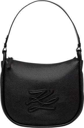 Karl Lagerfeld K/Autograph - Dames - Schoudertassen - Zwart - ONE Size - Leer - Tassen