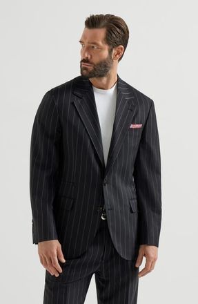 Brunello Cucinelli Virgin wool blazer in Black at Nordstrom, Size 52 It