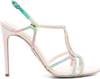 Rene Caovilla Sandali Peach-burano 100mm - Rosa