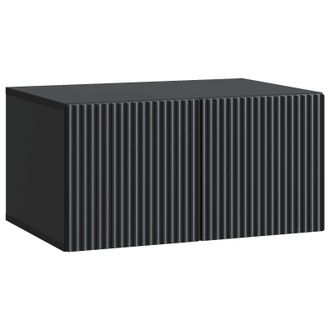 vidaXL Mueble Para Tv De Pared Negro 59,5 X 41 X 30 Cm Vidaxl