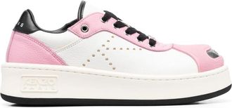 Kenzo Verfijnde Roze Sneakers - Dames - Sneakers - Roze - 36 EU - Leer - Schoenen