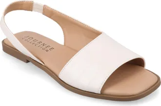 Journee Collection Women & apos;s Brinsley Medium and Wide Width Flat Sandals