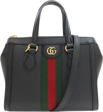 Gucci Pre-owned Handbags, female, Black, Size: ONE SIZE Pre-owned Vintage Handbag