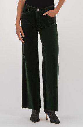 Kut from the Kloth Meg Fab Ab High Waist Wide Leg Jeans in Dark Forest at Nordstrom, Size 8