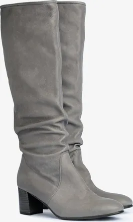 Pedro Garcia High knee boot in grey suede | Xantia | Fall winter 26 |