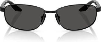Prada Psb 53S Zonnebrillen - unisex - Zonnebrillen - Zwart - 58 MM - Nylon - Accessoires