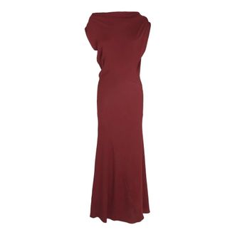 Cortana Najwa- abito in seta ciliegia - - Dresses - Donna - Rosso - 2XS